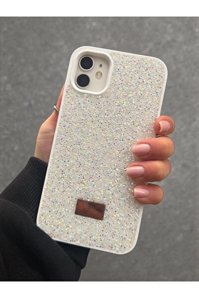 KVK PRİVACY iPhone 11 Uyumlu – Elmas Tasarımlı, Beyaz Taşlı, Işıltılı Pırlant...