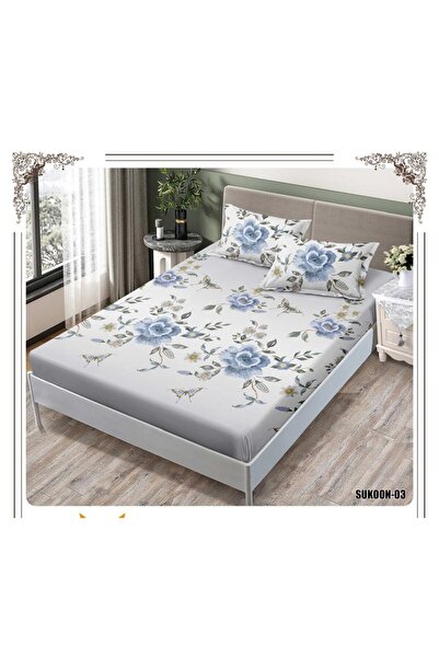 alzawia Plain and patterned microfiber soft bed sheets, single size, 2 pieces