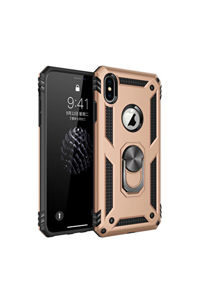 eco port iPhone XS Max Case Sofia Ring Silicone Cover - Gold