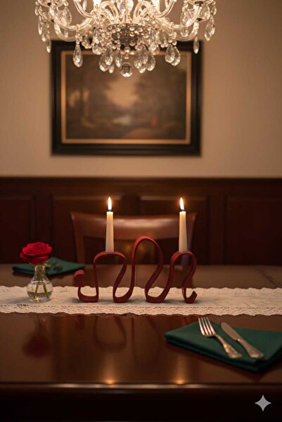 Rivon Desing WAVE dalga görünümlü şamdan