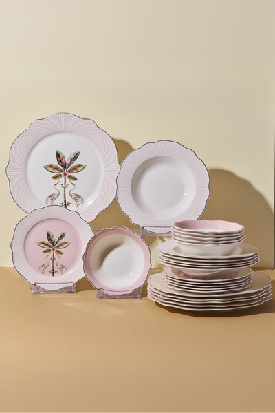 Perotti Lamingo Bone 24 Parça 6 Kişilik Yemek Takımı