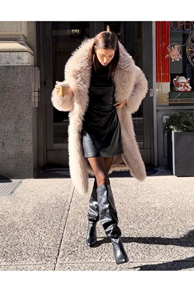 BUTE Allbucks Bersh Ka Long Faux Fur Coat Abbrs3769