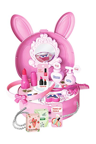 Leno Carry Case Travel Dresser Bag Beauty Station Pretend Play Toy Set