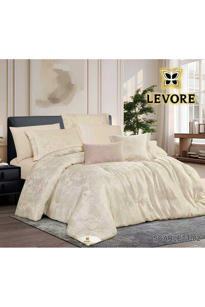 Levore Levory 8-piece double bed set, luxurious royal jacquard, soft to the t...