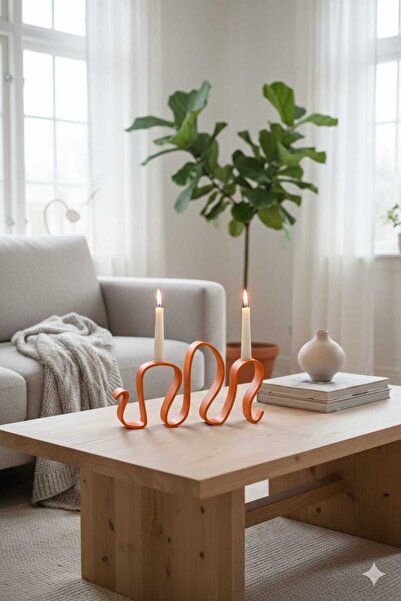 Rivon Desing WAVE dalga görünümlü şamdan