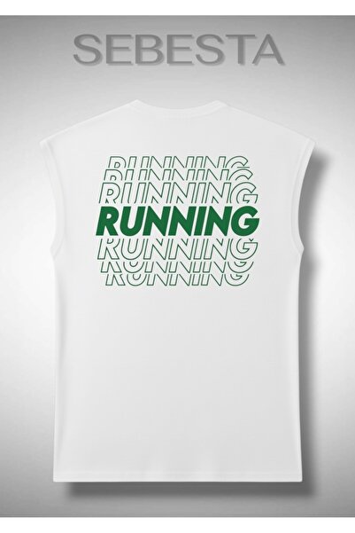Sebesta Fashion Running Printed Cotton 0-Neck Premium Oversize Sports Top