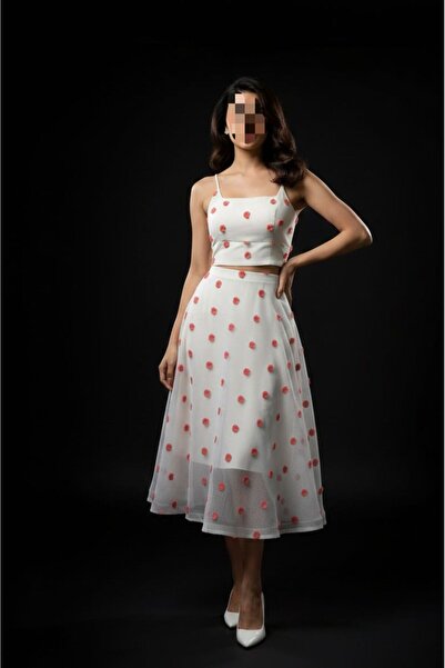 tasmim kian Two-piece set: crop top and midi skirt