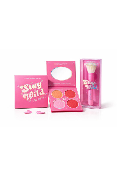 kevin coco Stay Wild KEVIN & COCO Blush + Makeup Brush Set – 4 Color Palette ...