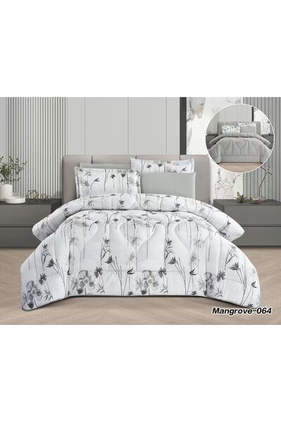 Asia Soft and cool summer floral Double bed sheet set - 6 pieces - double Duvet