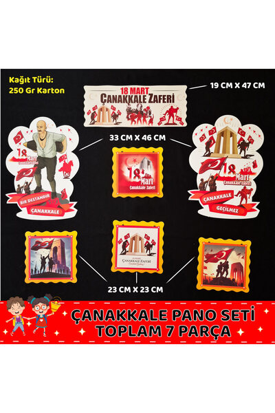 Etkinlikdenizi Çanakkale Pano Seti - 7 Parça