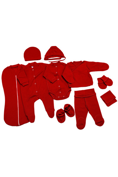 Pampy Σετ εγκυμοσύνης/νεογνού, 10 τεμάχια, 0-3 μηνών (50-62 cm), Βαμβάκι, Κόκ...