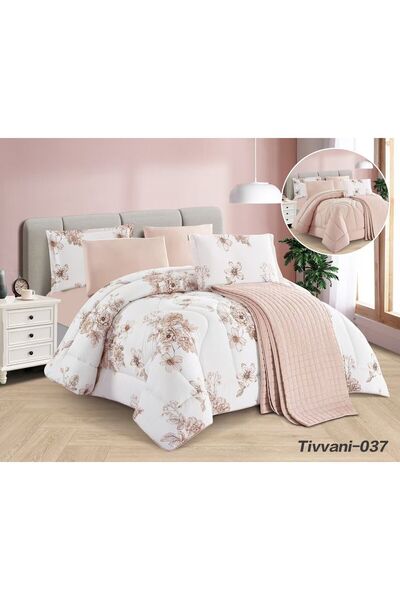 Asia Luxurious summer bridal Double bedspread + 2 comforters - 7-piece set - ...