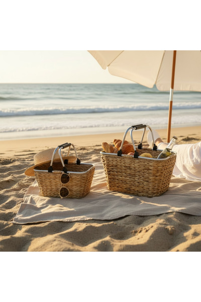 MAZPRO سلة رحلات خوص قطعتين