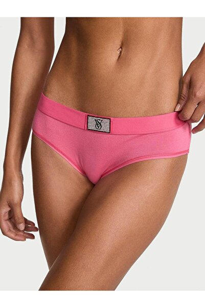 Victoria's Secret Sparkly Logo Cotton Hiphugger Panties