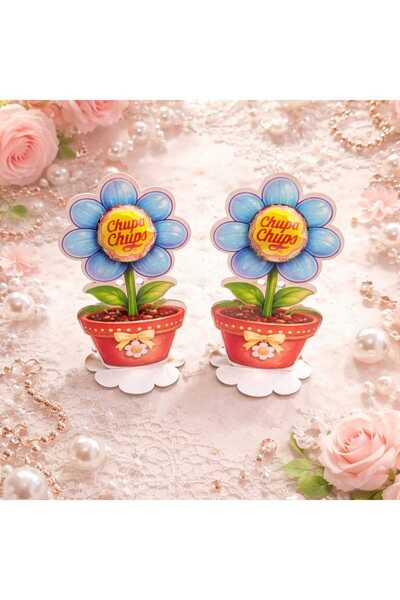 victiny Set of 2 VICTINY® flower-patterned lollipop holders