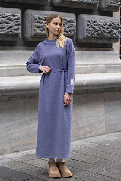 Balenbi Basic Hijab Women's Combed Cotton Dress with Label Detail 1168 – Form...