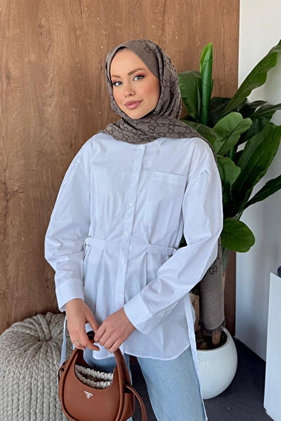 Hazamoda Eslem Poplin Shirt White