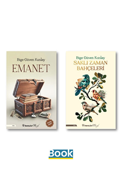 İnkılap Kitabevi Bige Güven Kızılay Kitap Seti / Emanet - Saklı Zaman Bahçeleri