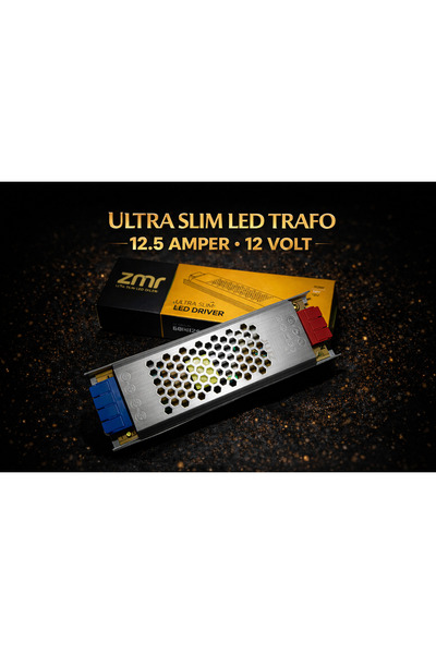 ZMR LUMIXA ULTRA SLİM LED TRAFO (12.5AMPER,12 VOLT)