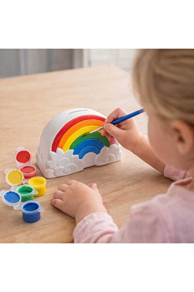 NoNameStore7 Ceramic piggy bank set, with 6 paints and brush included to crea...