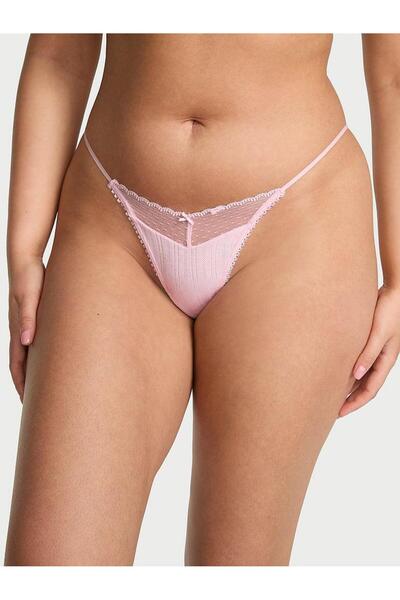 Victoria's Secret Dantelli Pointelle V-String Külot