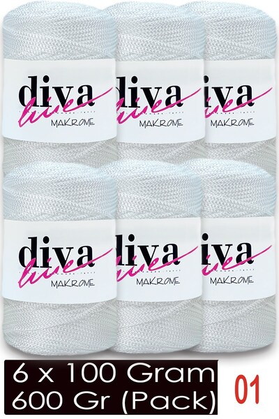 Diva İplik 1,5 mm - 600 Gr - Πολυεστέρας Μακραμέ Τσάντα Νήμα Supla (Συσκευασί...