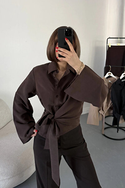 MOZENA Tie-Up Spanish Sleeve Shirt