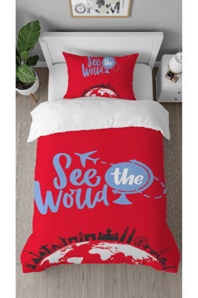 GREENDECOR طقم غطاء لحاف بتصميم خاص مطبوع رقميًا بنمط مدينة باريس العالمية، ب...