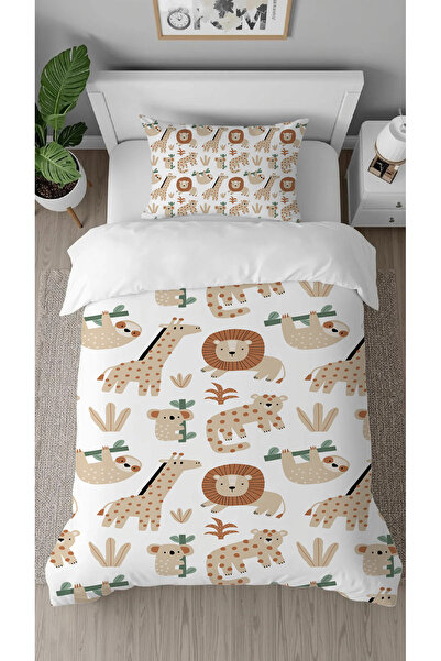 GREENDECOR Lion Koala Giraffe Patterned Digital Printed Design Special Design...