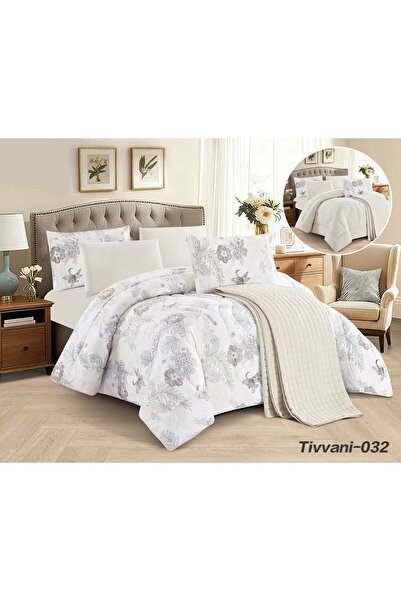 Asia Luxurious summer bridal Double bedspread + 2 comforters - 7-piece set - ...
