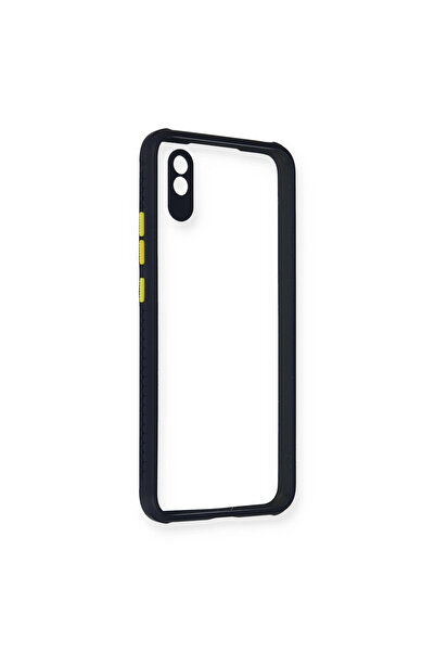 eco port حافظة ريدمي 9a ميامي شفافة من السيليكون - أزرق داكن