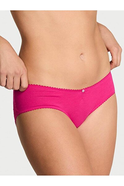 Victoria's Secret Flexible Cotton Heart Lace Hiphugger Panties