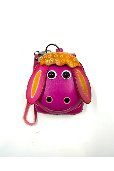 MD Moda Accessories Handmade Leather Keychain with Sheep Figure / Mini Zipper...