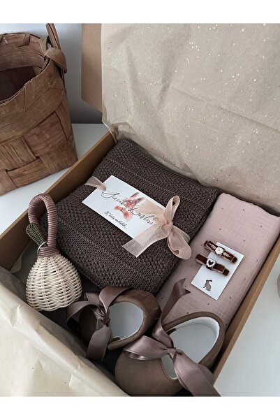 Sincabın Düşleri Welcome Baby Newborn Gift Box Clothing Set Spring Knitwear B...