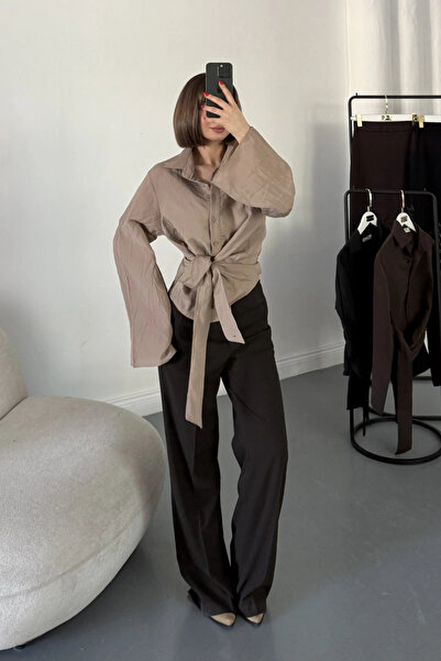 MOZENA Tie-Up Spanish Sleeve Shirt