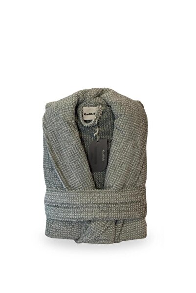 Özdilek Waffle kućni ogrtač sivi