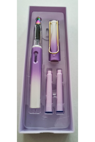 Modellino Dolma Kalem 2 Kartuş Tüplü Sert PVC Kutulu Soft Pastel ve Metalik R...