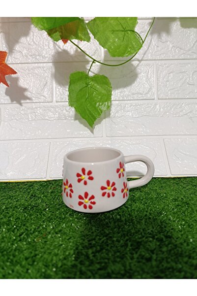 Home Coffee Cup "Yellow Red Daisy"