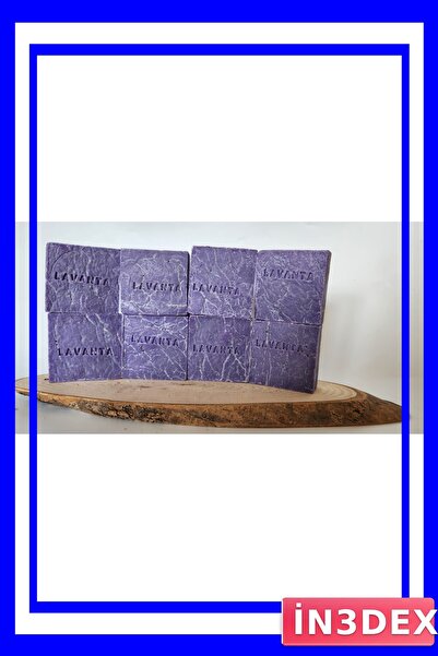 İN3DEX صابون طبيعي بخلاصة اللافندر، عبوة من 8 قطع