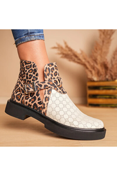 Polinski Shoes Ghete dama piele naturala Lovely Leopard Polinski Fabricat în ...