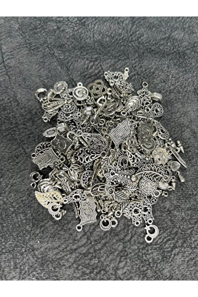 Mos Tespih 255 Adet Tesbih Püskül Ucu Gümüş Renk Takı Malzemesi