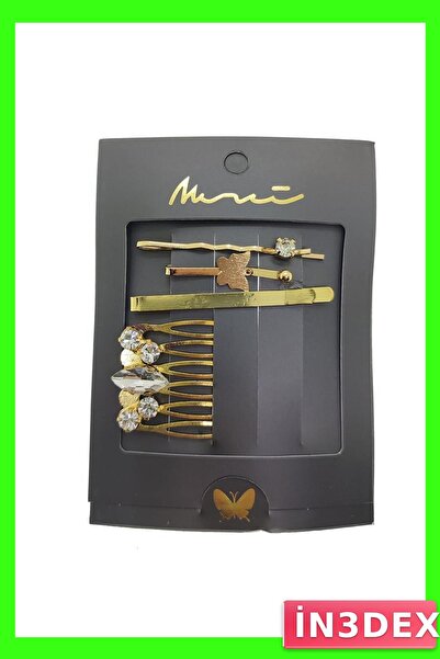 İN3DEX Butterfly Patterned Side Buckle Hair Accessory