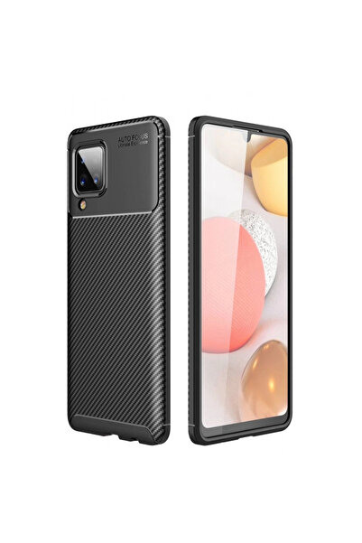 eco port حافظة سامسونج جالاكسي M33 ذات غطاء كربوني بتركيز تلقائي - أسود