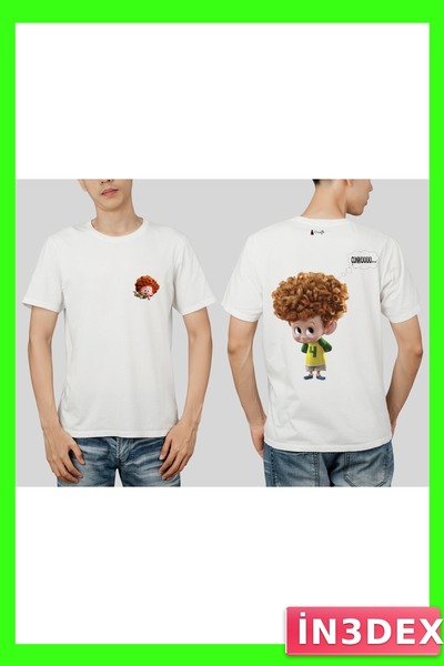 İN3DEX Character Printed Cotton T-Shirt in Various Sizes