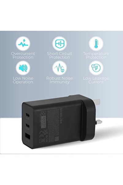 Generic Original 65W Trio Fast Charger Adapter Compatible for Samsung Galaxy ...
