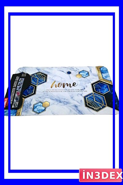 İN3DEX Rectangular Bath Mat with Water Absorbent Base