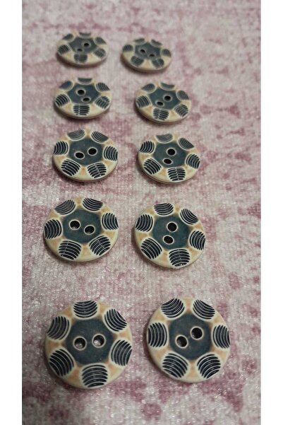 ILERI EUROPE Polyester Button 26 Size 16 mm 10 Pieces