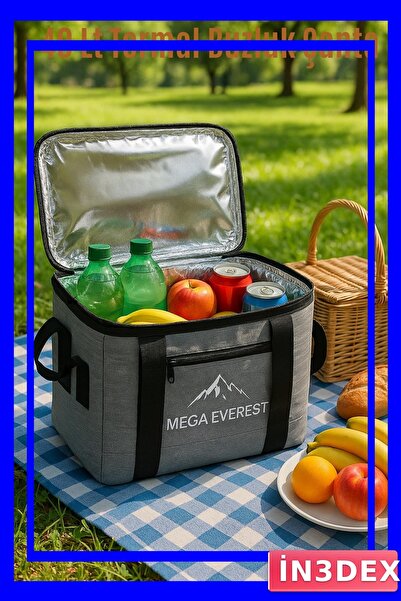 İN3DEX Large Volume Thermal Bag 40 Liter Capacity Green