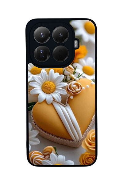 Aksel Kılıf غطاء حماية متوافق مع Mi 15 T Pro 5G، مطبوع، أسود غير لامع، سيليكو...