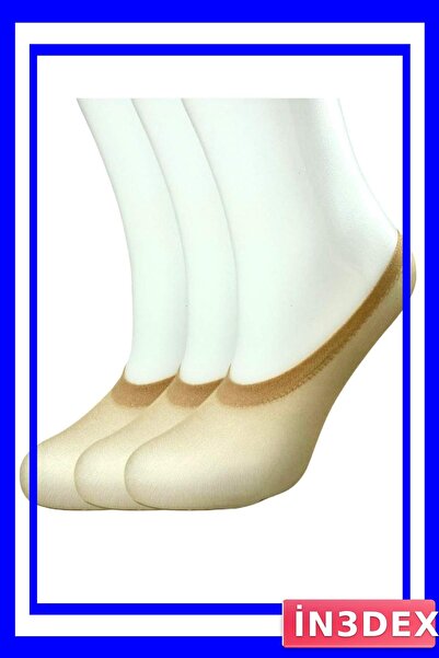 İN3DEX Seamless Skin Color Ballerina Socks 3 Pairs Pack
